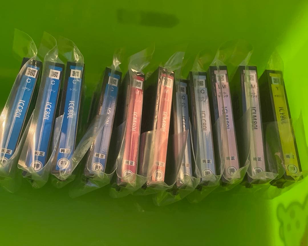 エプソン IC6CL80L インクカートリッジ5色セット 純正 未開封品　11本