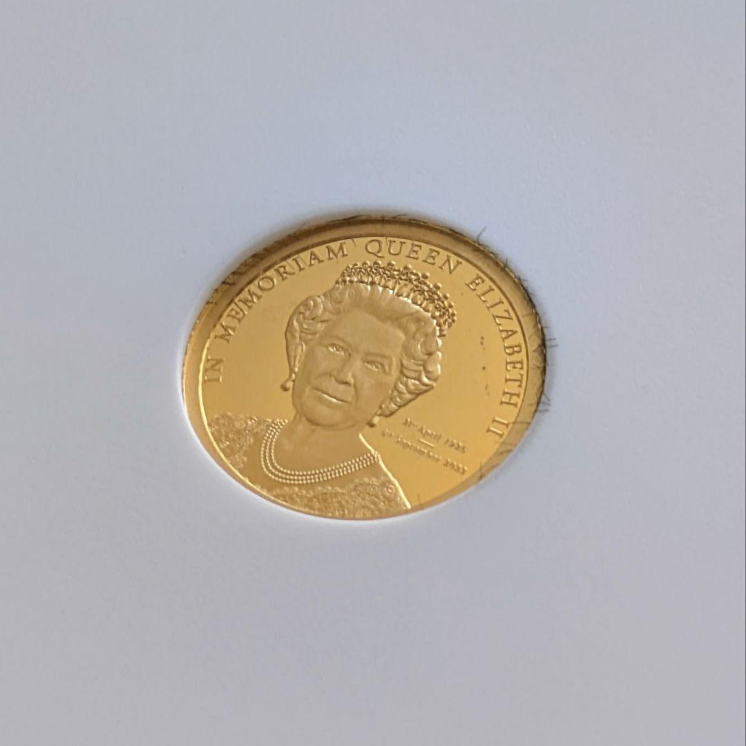 2022年 エリザベス女王 追悼金貨 5ドル イギリス PF69 UC 純金