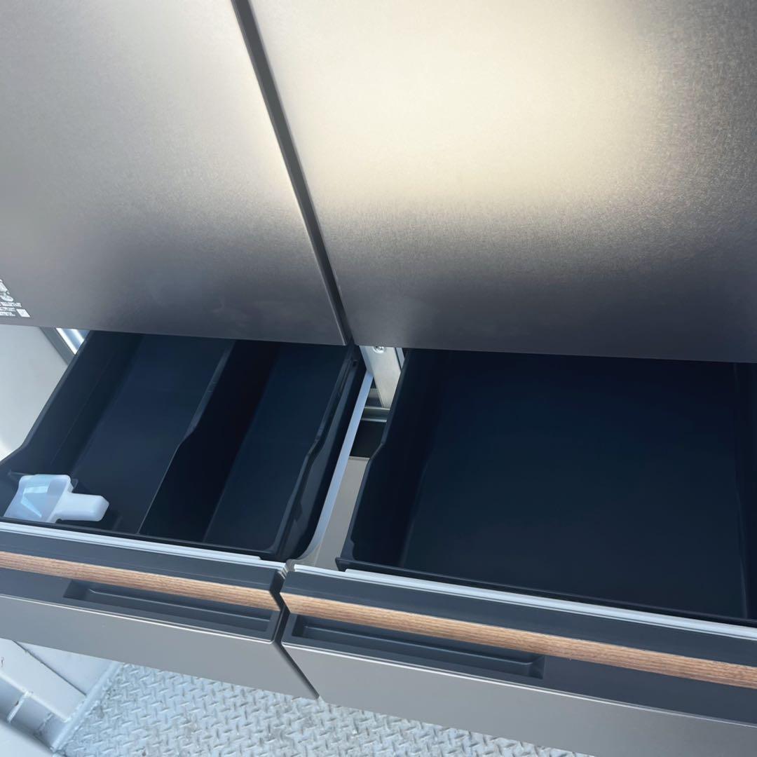 取付無料！最新！日立まるごとチルド 奥行きスリムモーブグレー大容量冷蔵庫！洗濯機