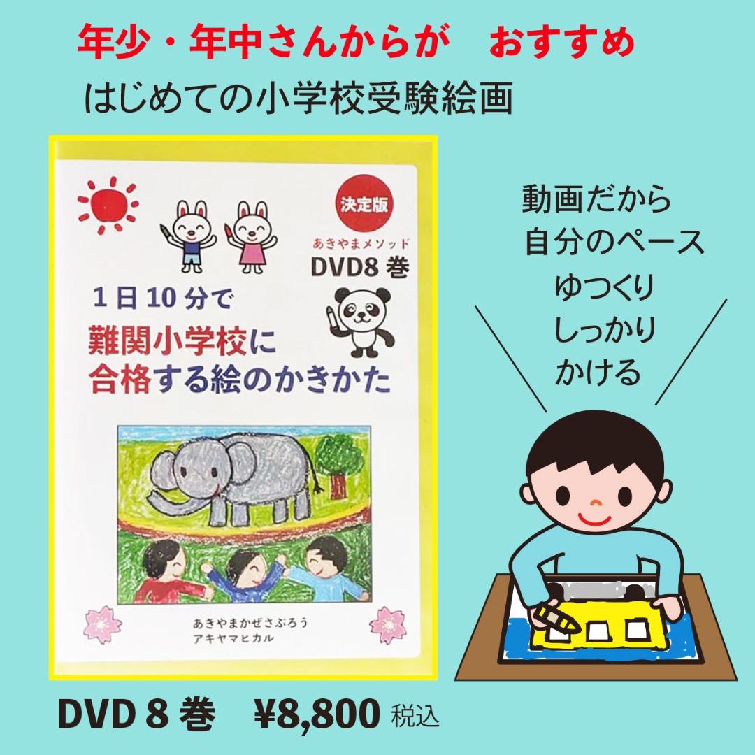 小学校絵画受験　お絵かきで悩んだら描けるDVDと合格するポイントテキスト