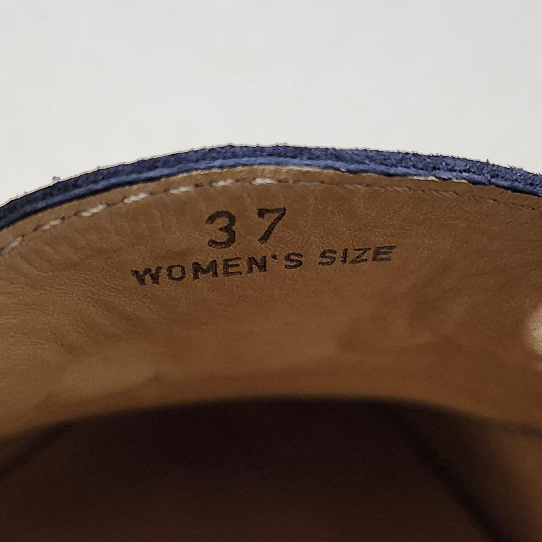 トッズ ドライビングシューズ 37 ネイビー ヌバック ゴンミーニ