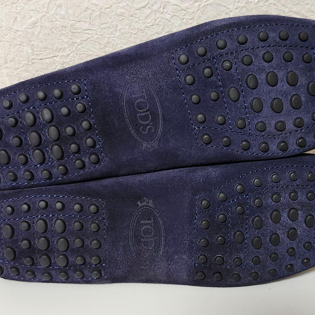 トッズ ドライビングシューズ 37 ネイビー ヌバック ゴンミーニ