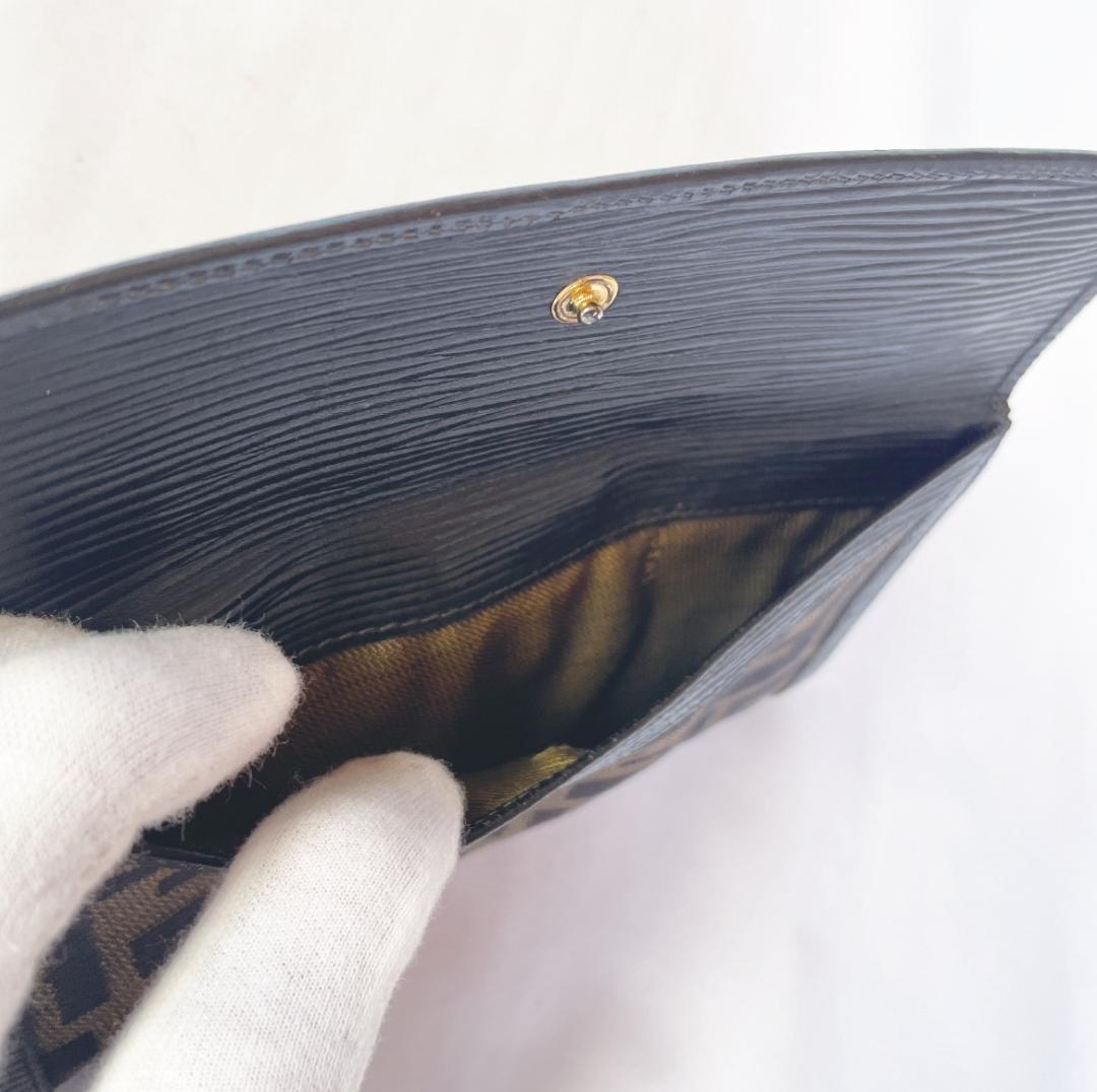 【FENDI（フェンディ）】ヴィンテージ ズッカ柄 フラップ長財布 FFロゴ