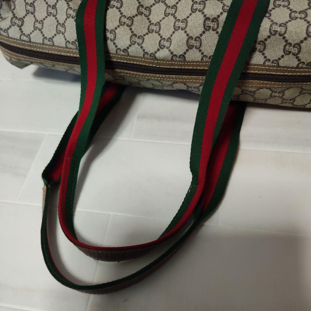 【美品】GUCCI オールドグッチ ボストンバッグ シェリーライン GG w11