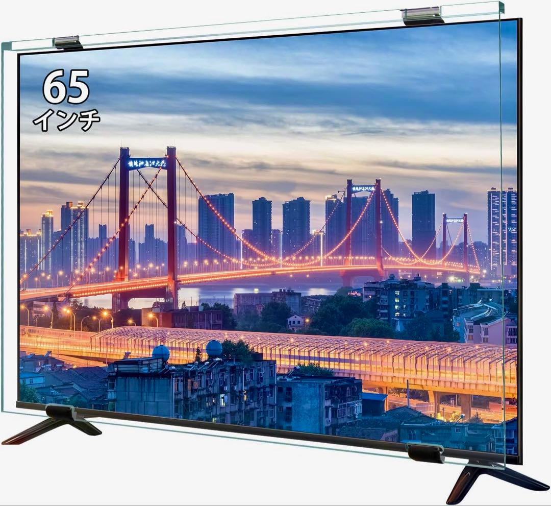 液晶テレビ保護パネル 65インチ アクリル製 取り付け簡単