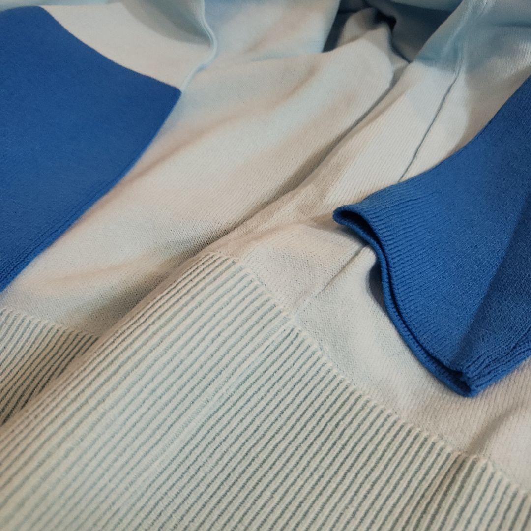 BLUE FRONCE ロゴ入り ニットセーター 長袖　オーバサイズ