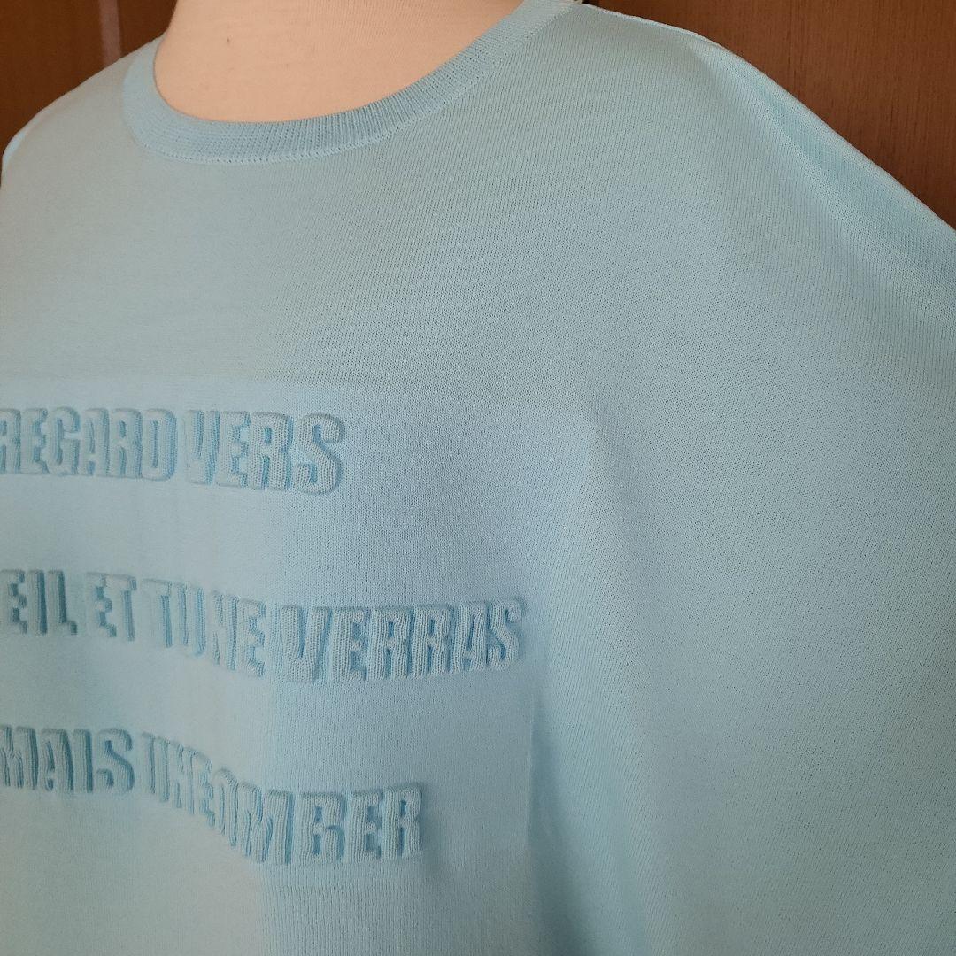 BLUE FRONCE ロゴ入り ニットセーター 長袖　オーバサイズ