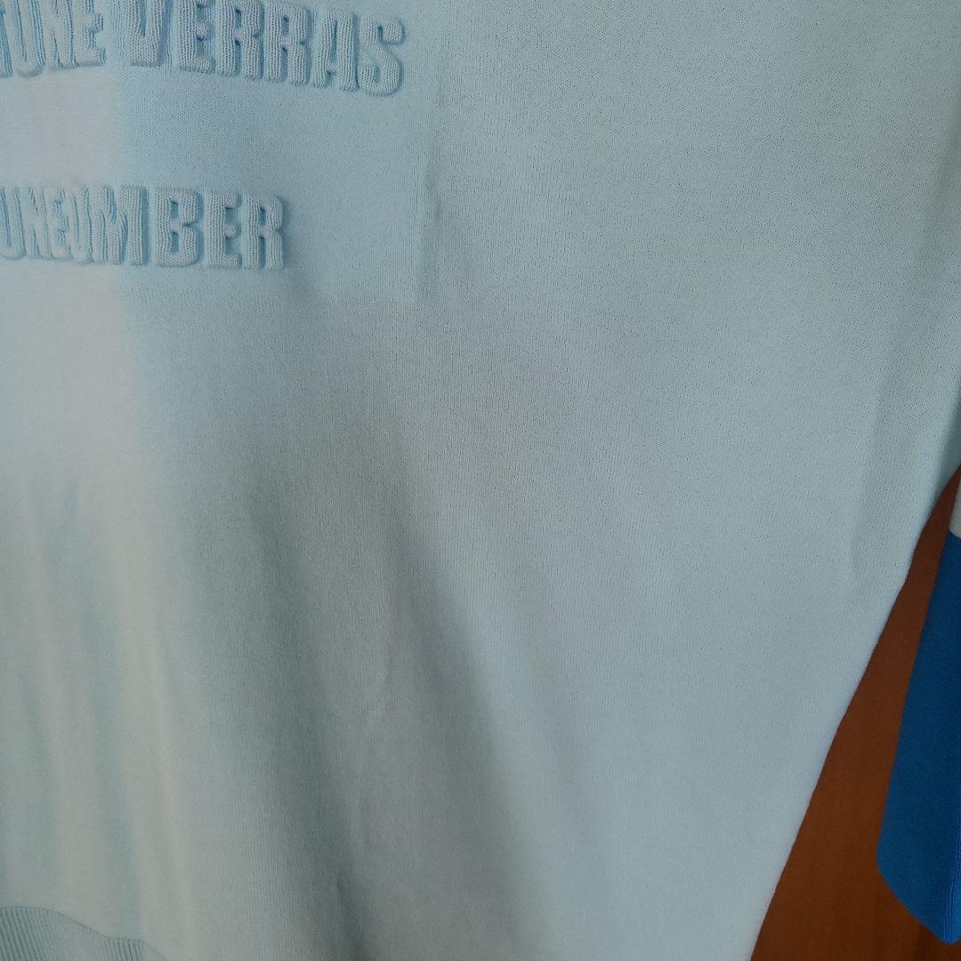 BLUE FRONCE ロゴ入り ニットセーター 長袖　オーバサイズ