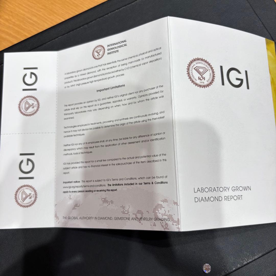 ♪ラボグロウンダイヤモンド　0.51ct Eカラー　VVS1 IGI鑑定書