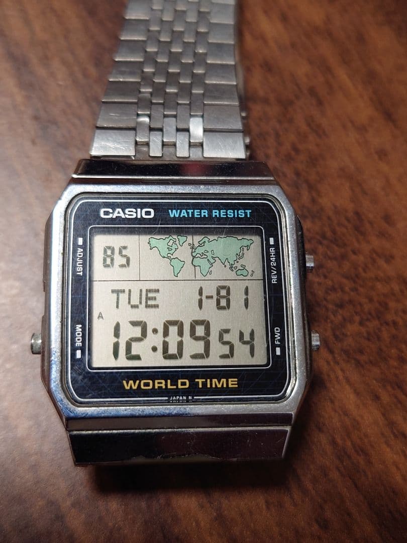 CASIO デジタル腕時計 ワールドタイム