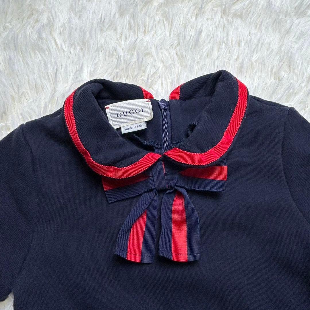 【現行タグ☆美品】GUCCI カットソー ワンピース シェリーライン リボン