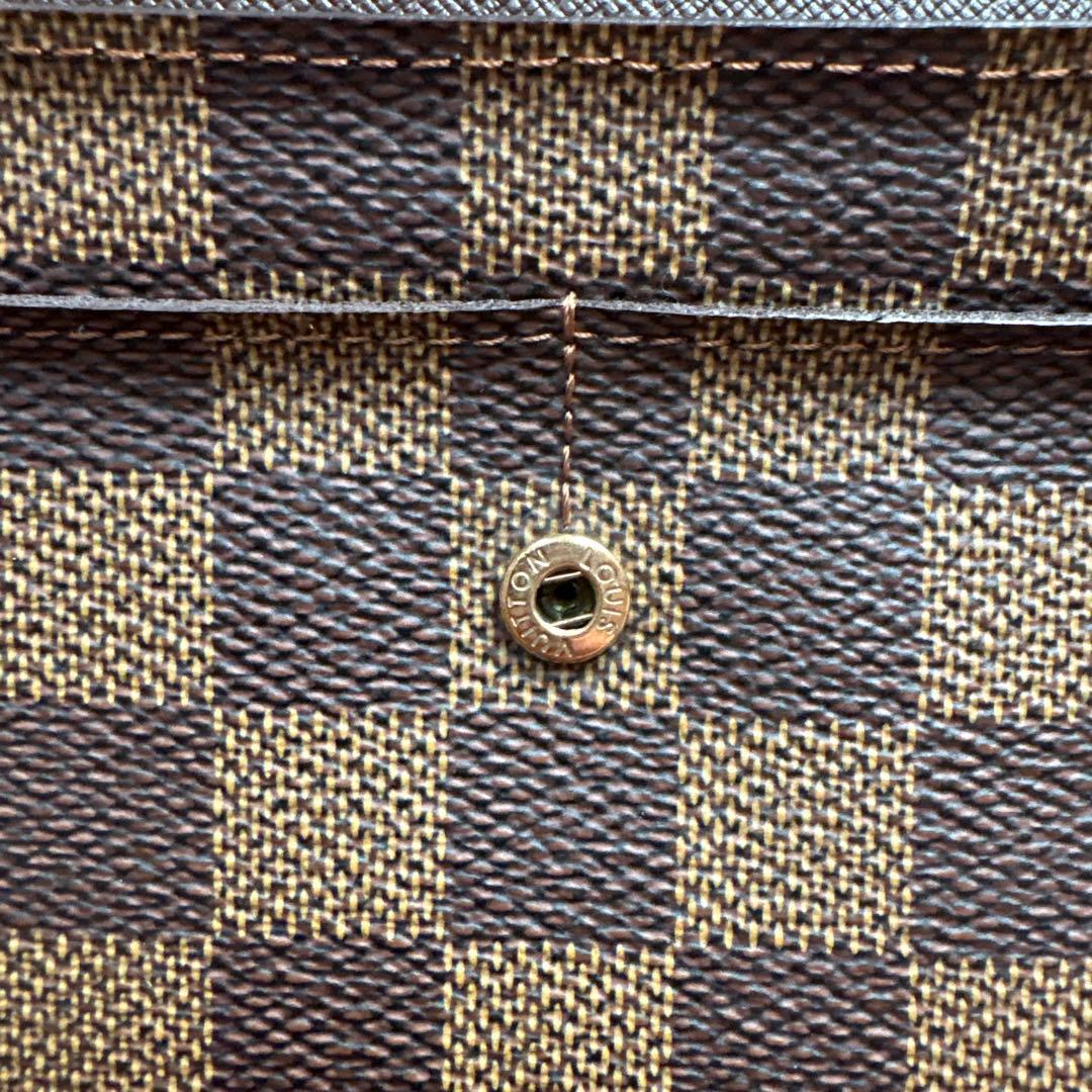 【新品未使用】LOUIS VUITTON ダミエ・エベヌ 長財布（箱付）