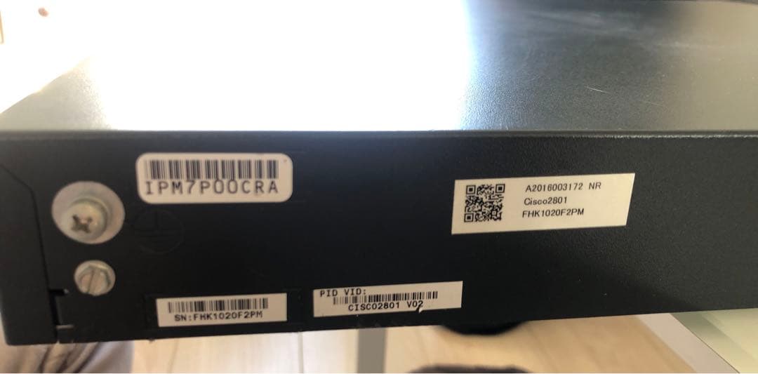 Cisco 2801 サービス統合型ルータ CISCO2801