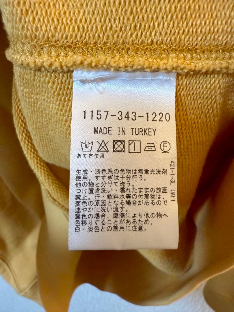 DRIES VAN NOTEN マスタード スウェット XLサイズ