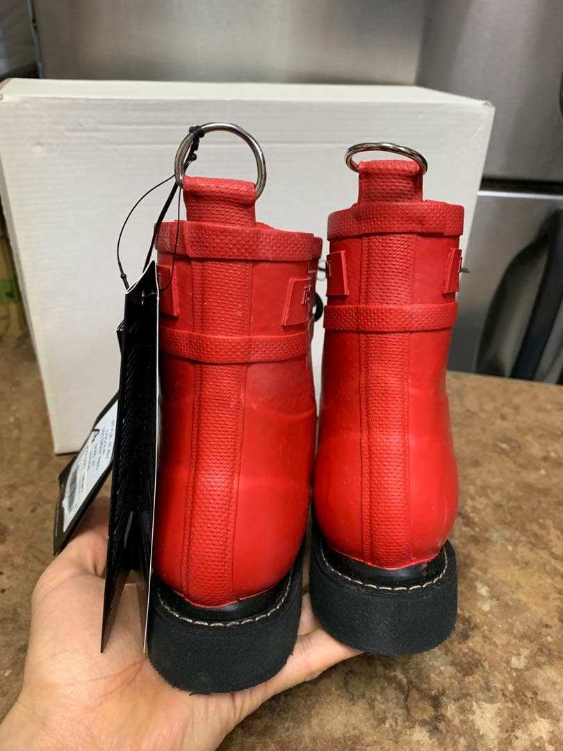 未使用 イルセヤコブセン デンマーク レインブーツ モコモコ レインシューズ