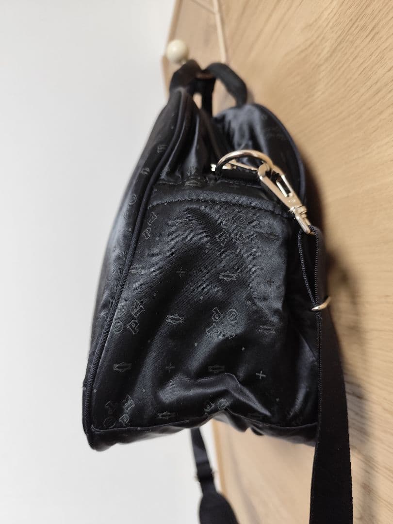 POTR 2WAY ボストンバッグ 黒 ショルダーバッグ monogram