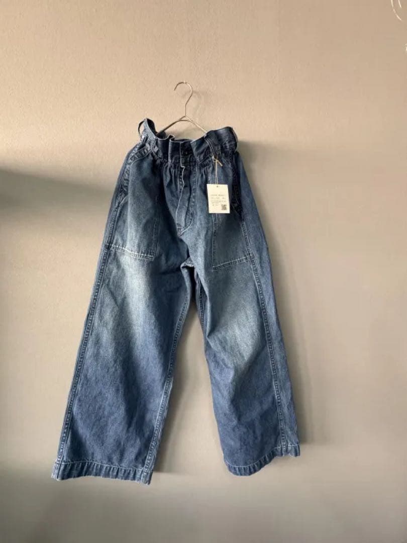 フランスさん専用　MARET デニムブルー ワイドパンツ