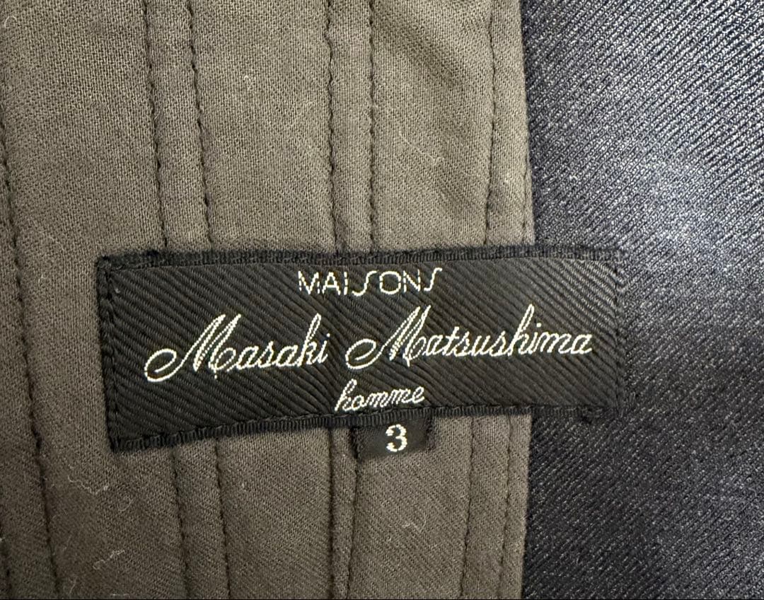 Masaki Matsushima homme ビッグラペル ロングジャケット