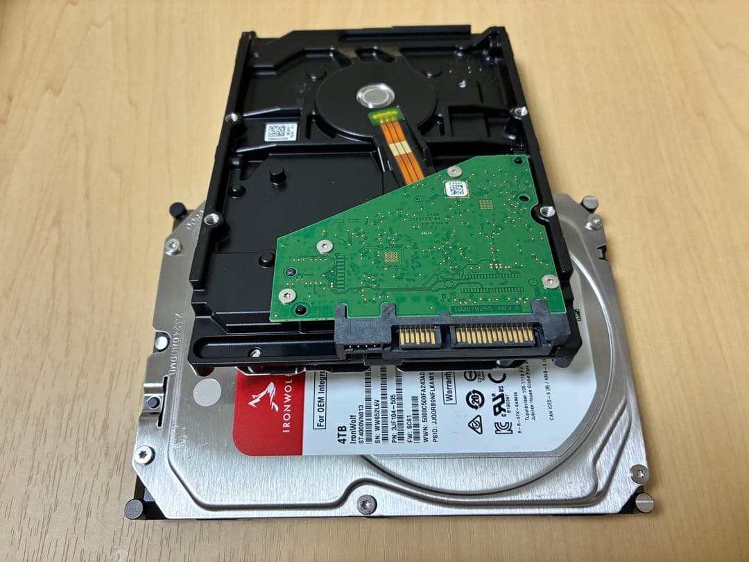 SEAGATE IronWolf 4TB ST4000VN013 2台セット