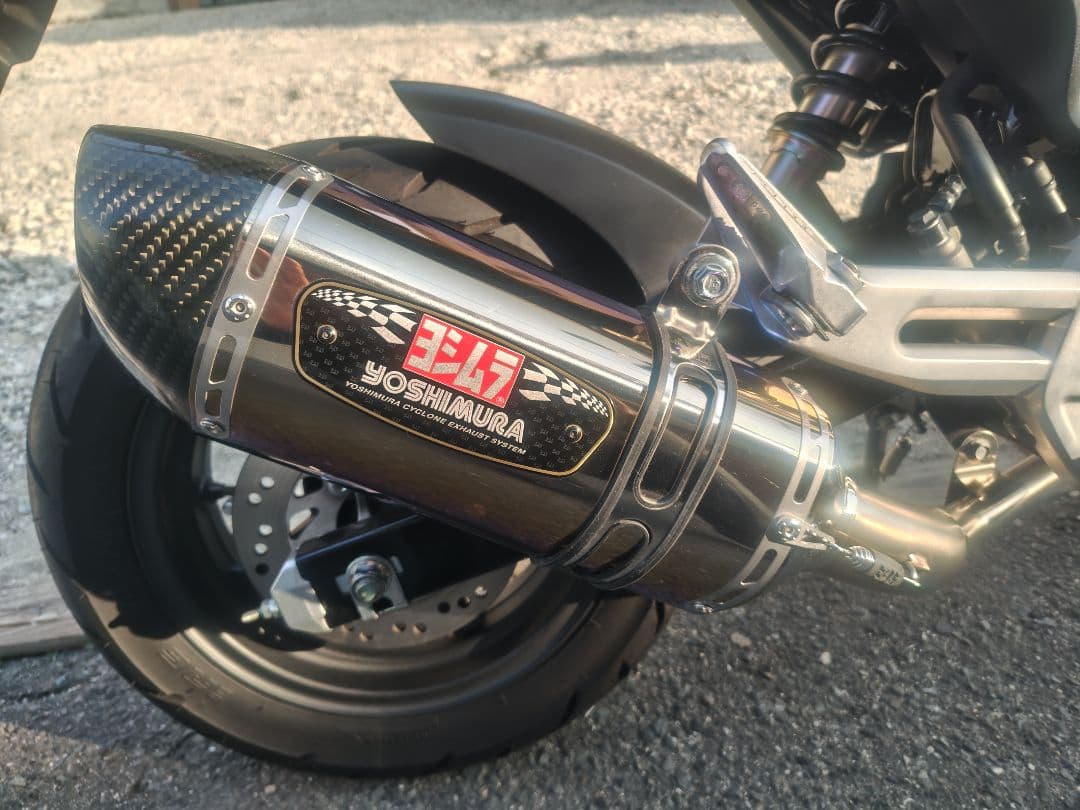 グロム JC-92用ヨシムラマフラー機械曲げR-77Sサイクロン