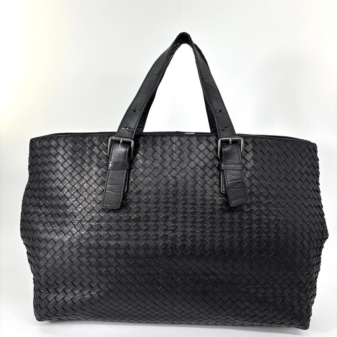 極美品 ボッテガ ヴェネタ イントレチャート レザー ラージ トートバッグ