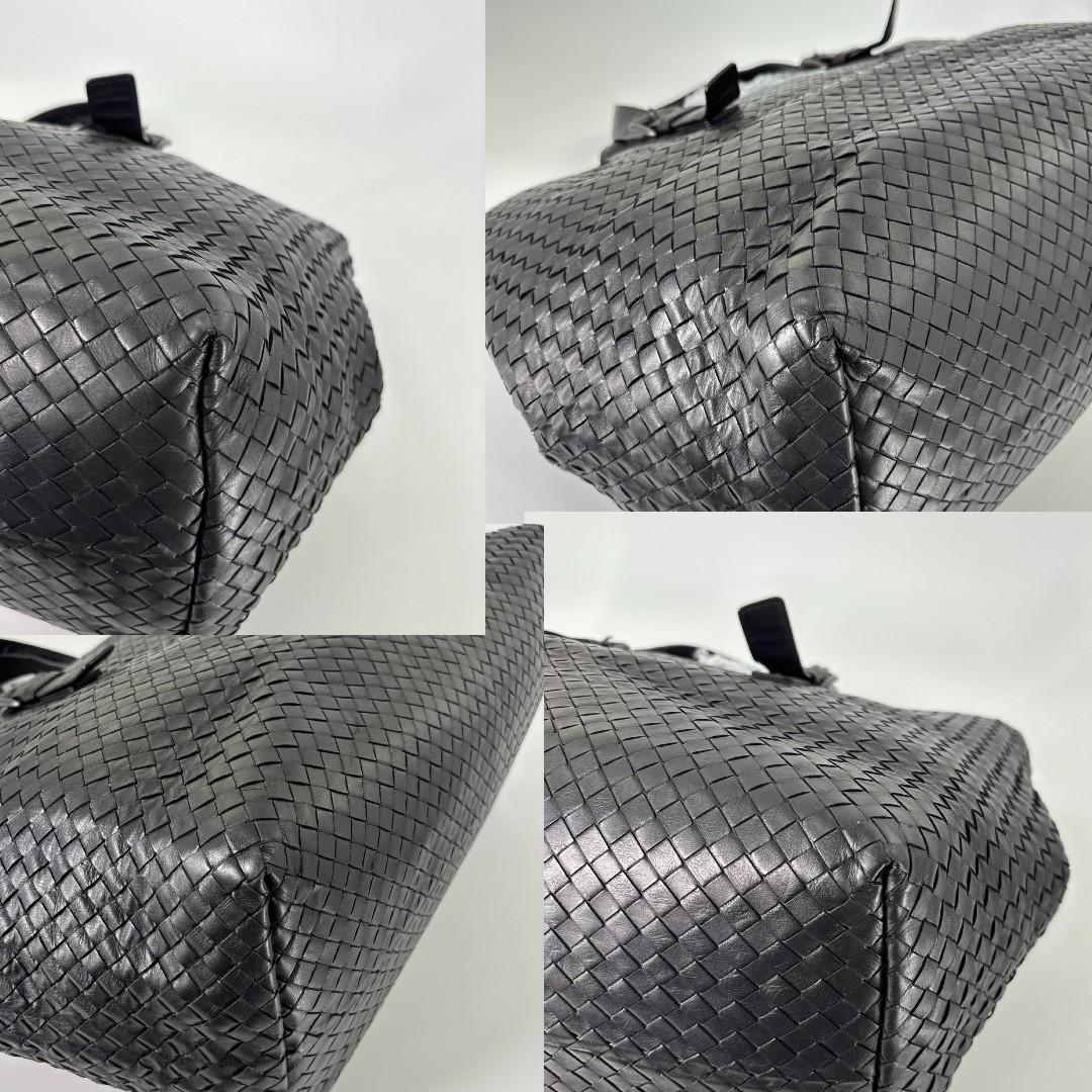 極美品 ボッテガ ヴェネタ イントレチャート レザー ラージ トートバッグ