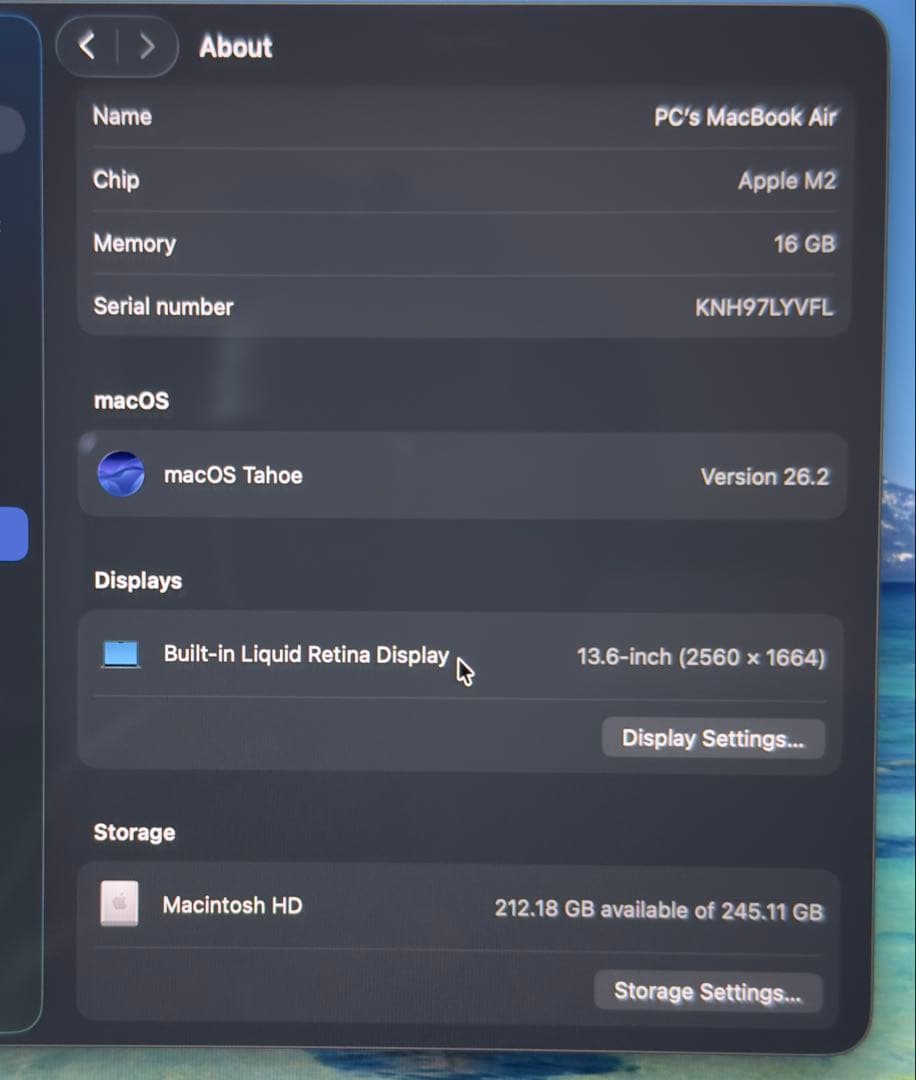 パ*ー様 MacBook Air M2 16GB/256GB 2022 ミッドナ