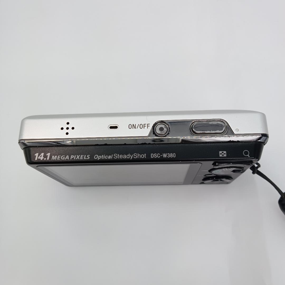 SONY サイバーショット DSC-W380 シルバー バッテリー付 ジャンク