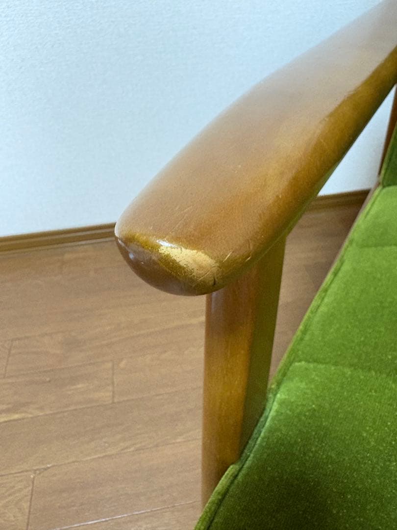 カリモク60 Kチェアー モケットグリーン