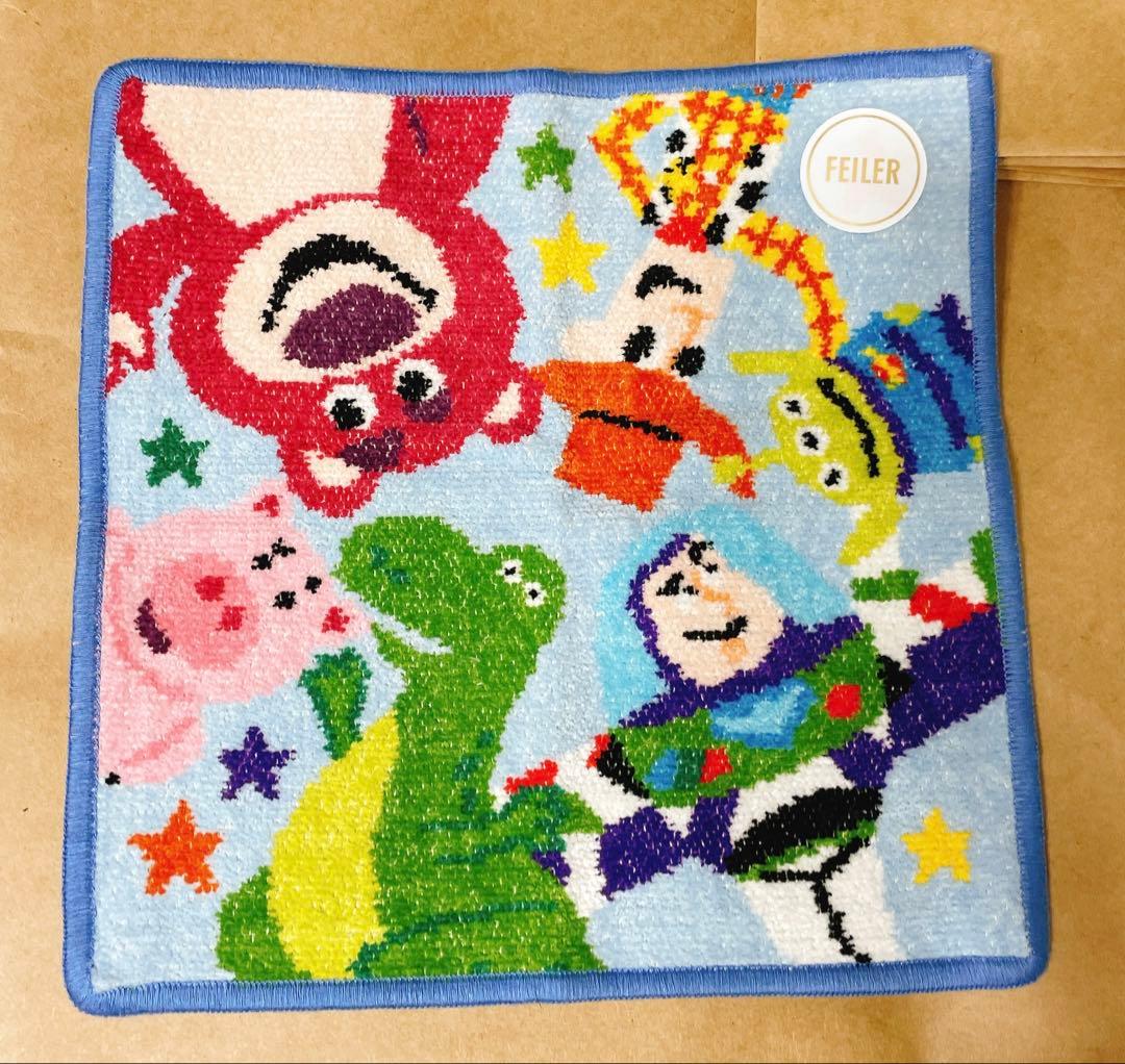 FEILER フェイラー トイストーリーコラボ ロッツォ 顔型ポーチ ハンカチ