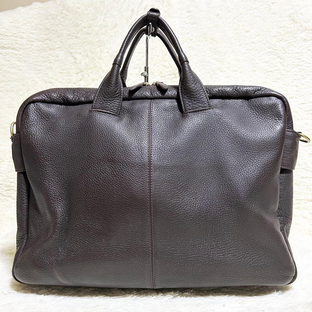 porter 吉田カバン オールレザービジネスバッグ シボ革 2way ブラウン