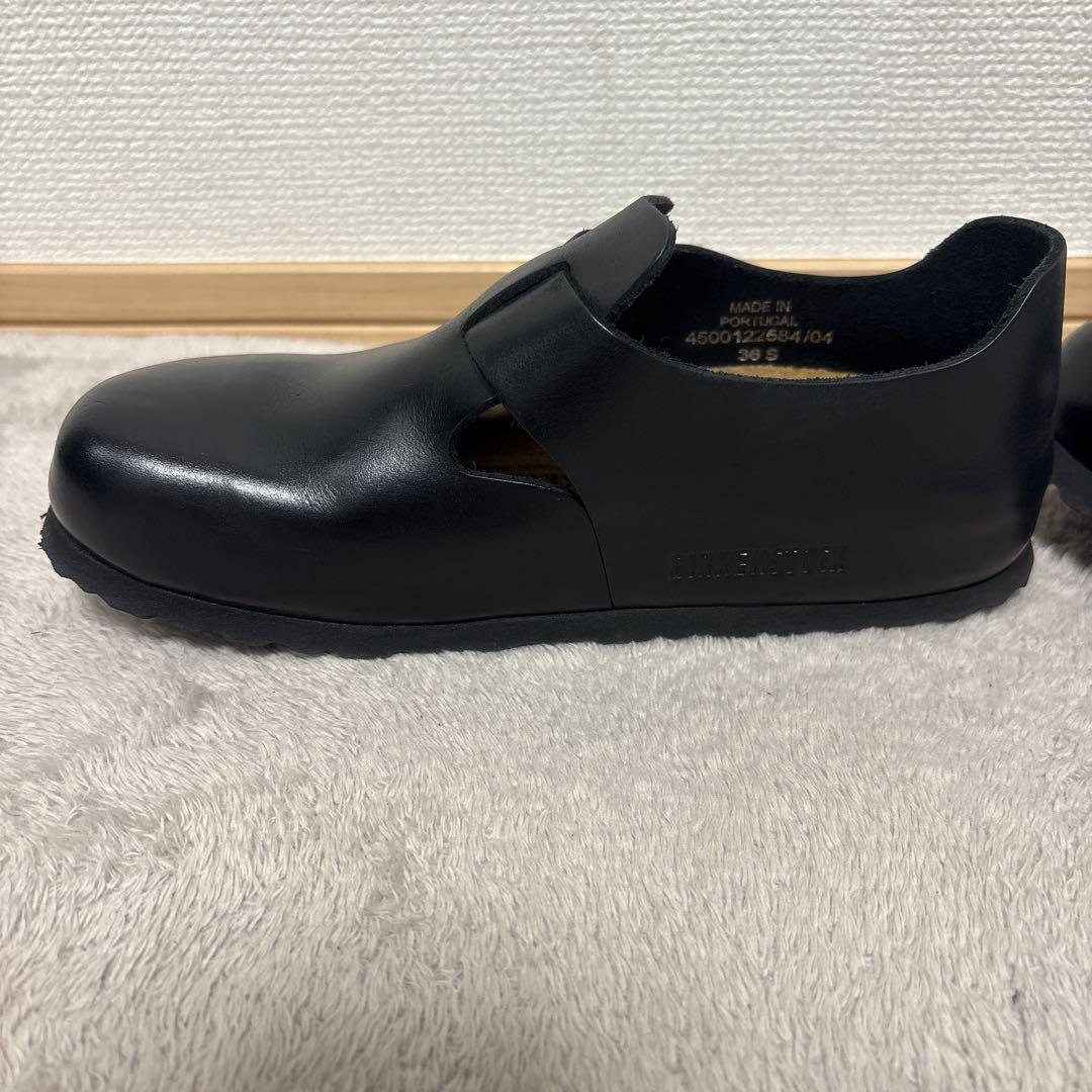 美品　ビルケンシュトック　ロンドン　23cm　ブラック　黒　オイルドレザー　36