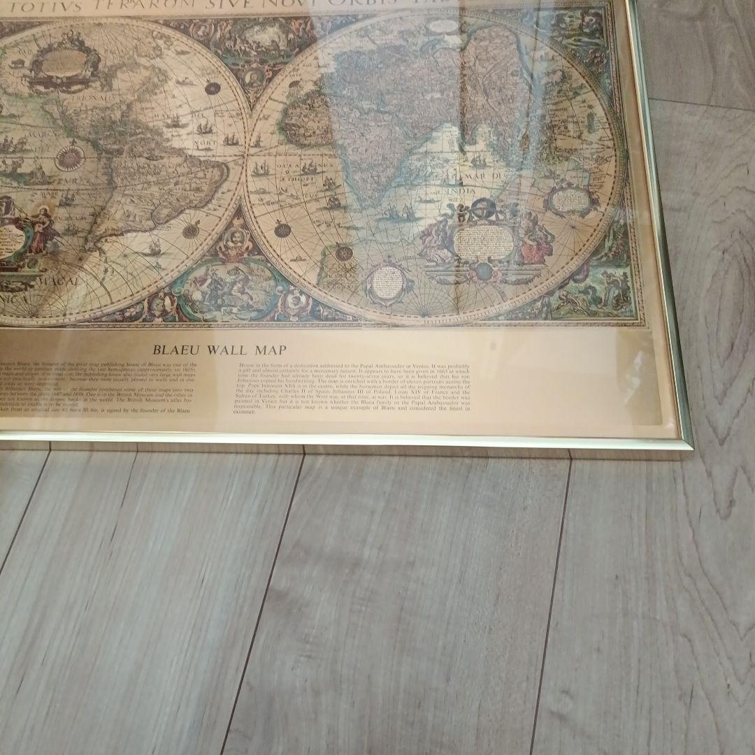 BLAEU WALL MAP アンティーク 世界地図