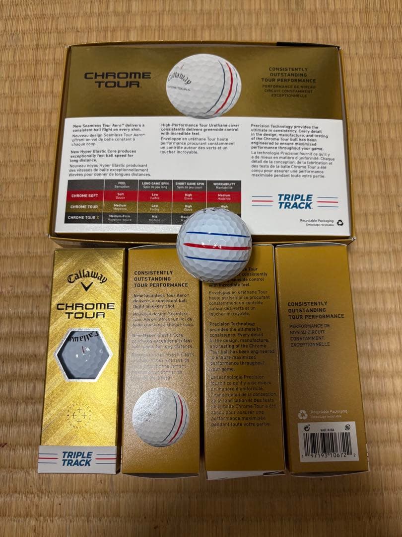 Callaway Chrome Tour ゴルフボール 24個 箱ありなし