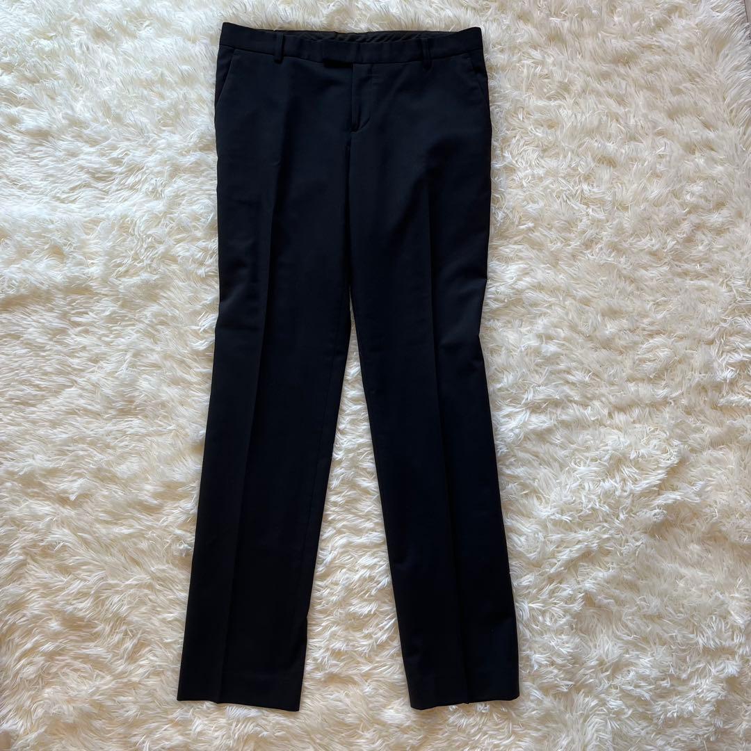 美品　グリーンレーベルリラクシング　黒　ビジネススーツ パンツスーツ上下40