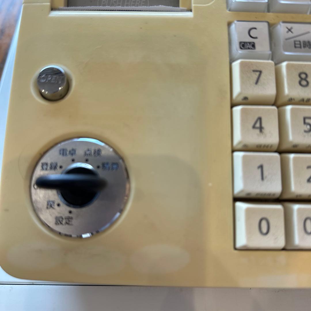 CASIO TE-340 レジスター ホワイト　サーマルペーパー3本付き