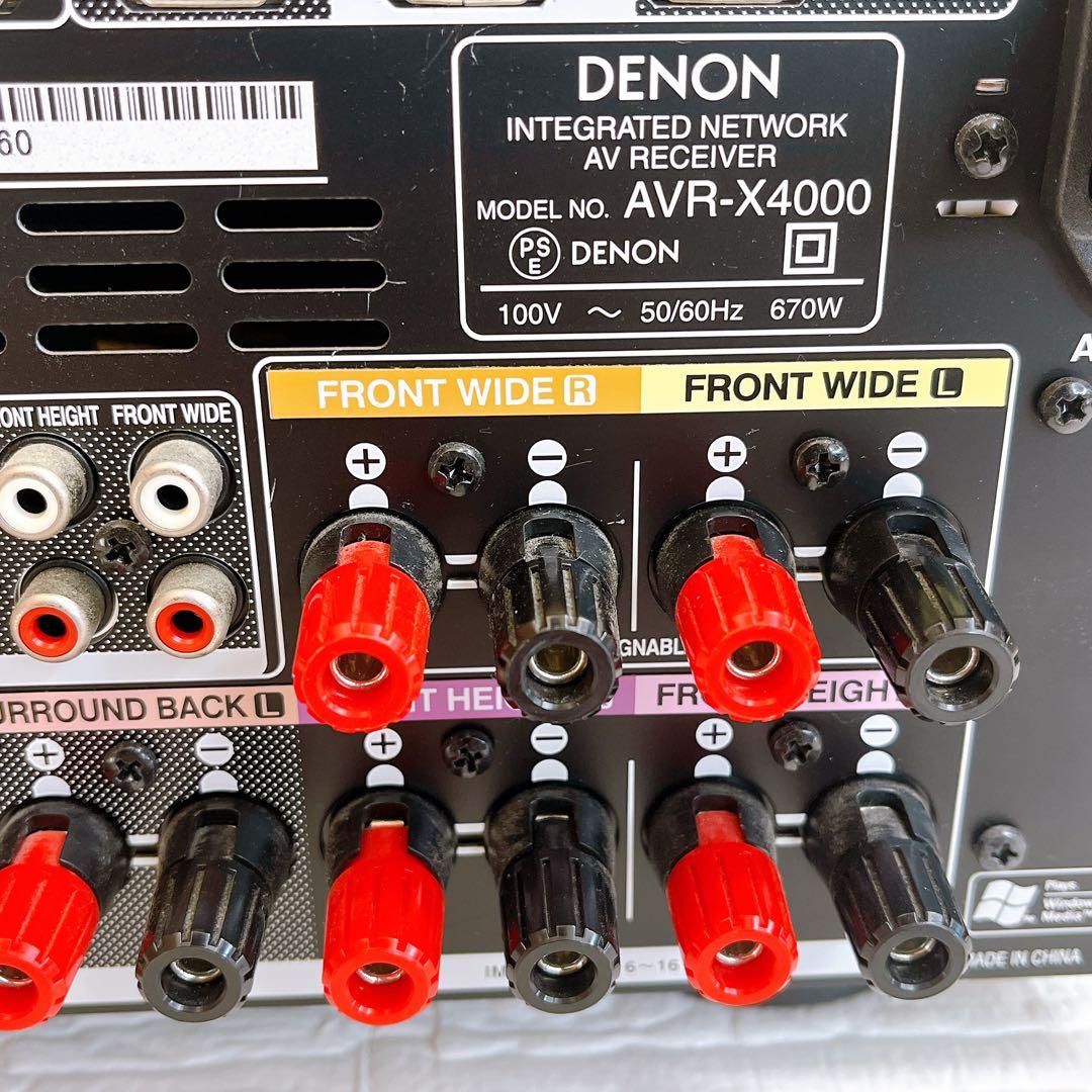 DENON AVR-X4000W AVアンプ AVサラウンドレシーバー