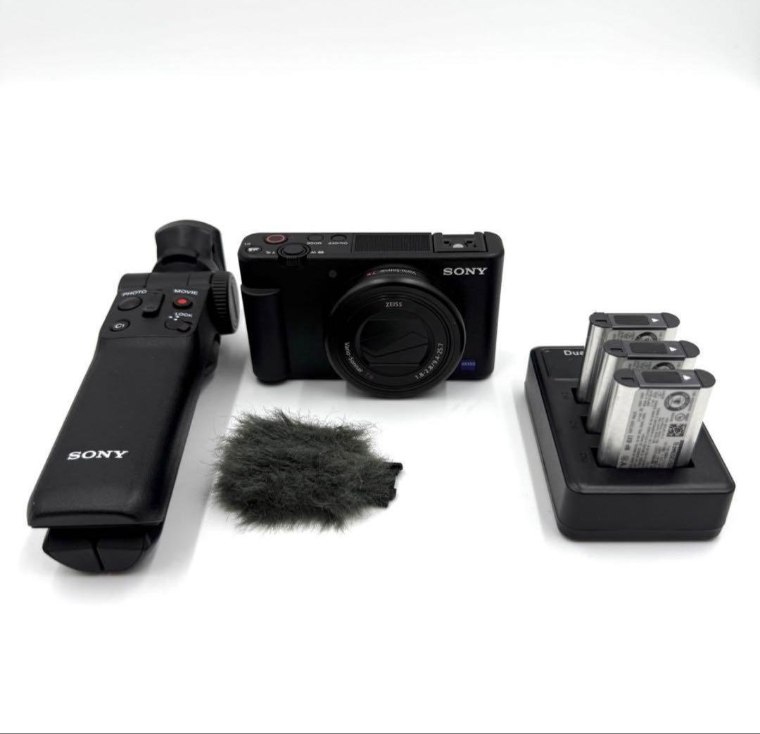 SONY VLOGCAM ZV-1G シューティンググリップ付き