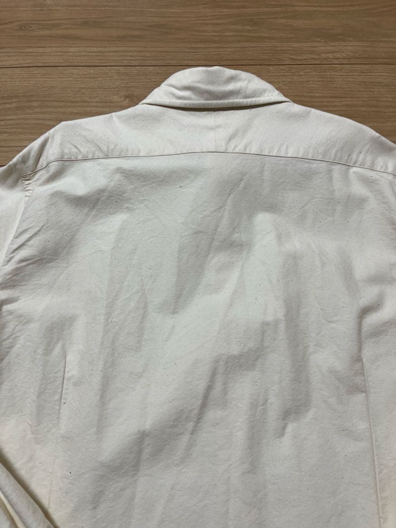 【即日発送】　ナイジェルケーボン　ブリティッシュオフィサーズシャツ　アイボリー