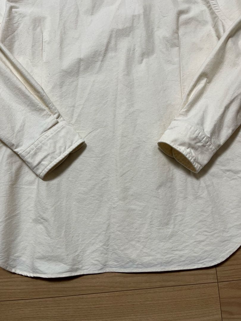 【即日発送】　ナイジェルケーボン　ブリティッシュオフィサーズシャツ　アイボリー