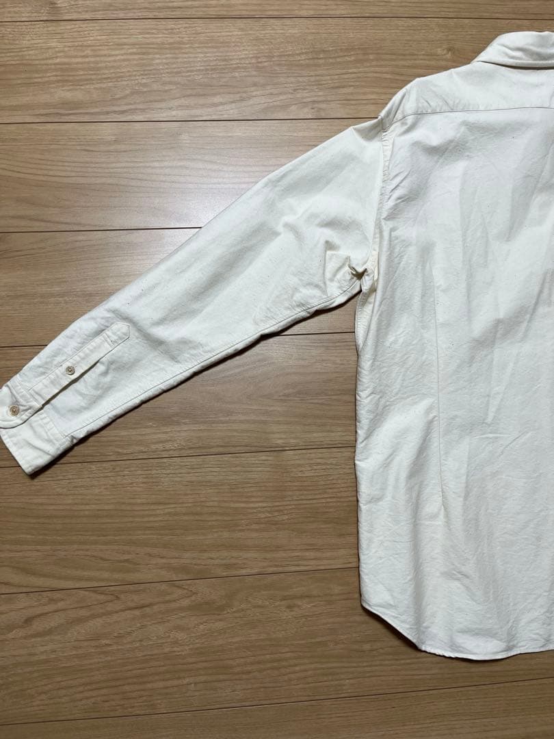 【即日発送】　ナイジェルケーボン　ブリティッシュオフィサーズシャツ　アイボリー