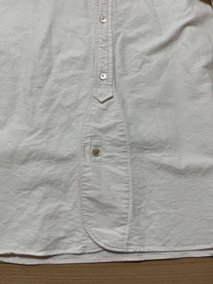 【即日発送】　ナイジェルケーボン　ブリティッシュオフィサーズシャツ　アイボリー