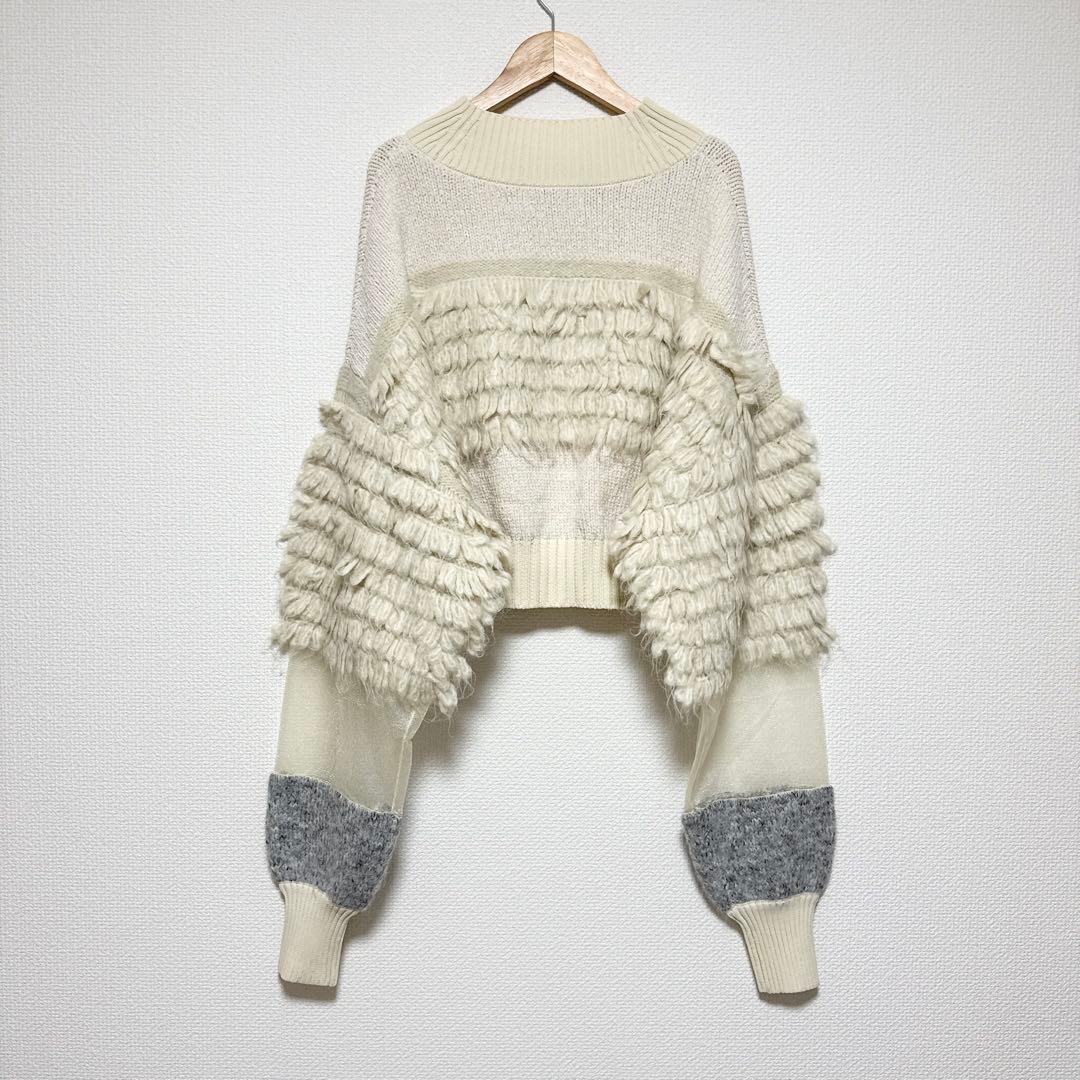 【新品タグ付き】HeRIN.CYE ヘリンドットサイ ショート丈 ニット 長袖