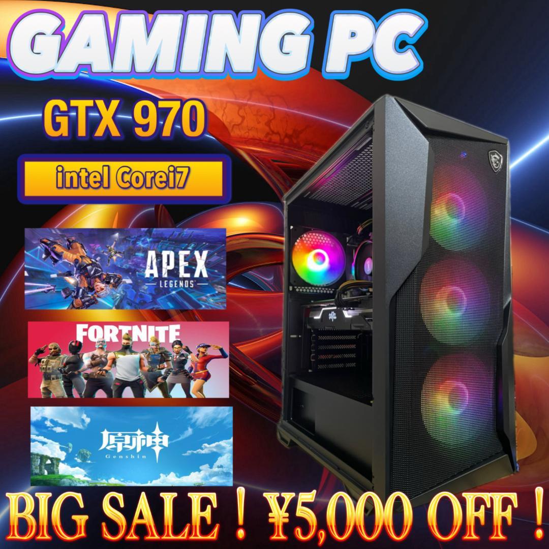 【売り尽くし特大セール！】Core i7&GTX970 ゲーミングPC！438