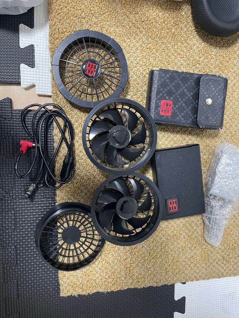 空調服用冷却ファン　2セット　HOOH