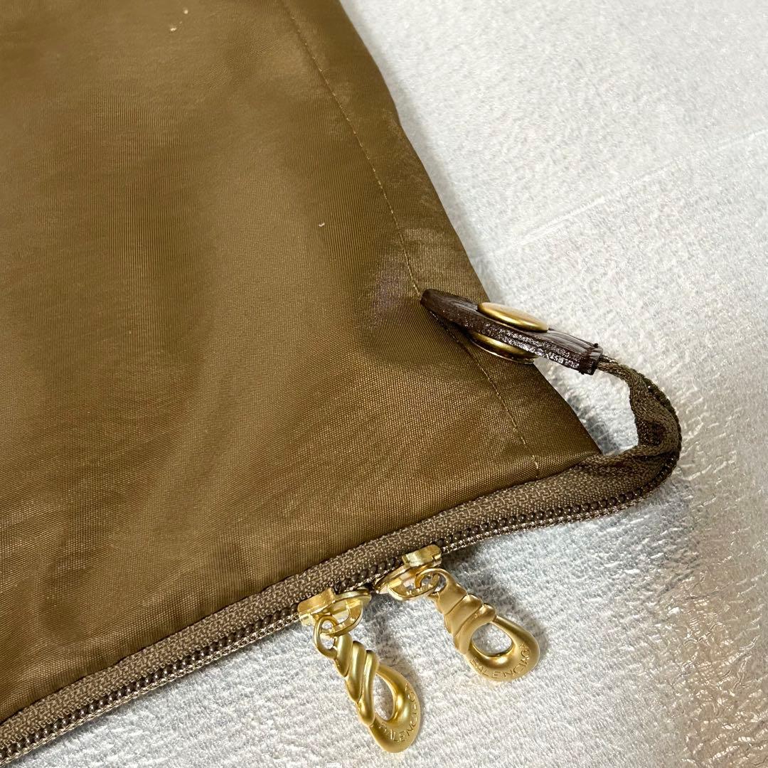 美品 バレンシアガ ナイロン クロコダイル型押しレザー ガーメントバッグ