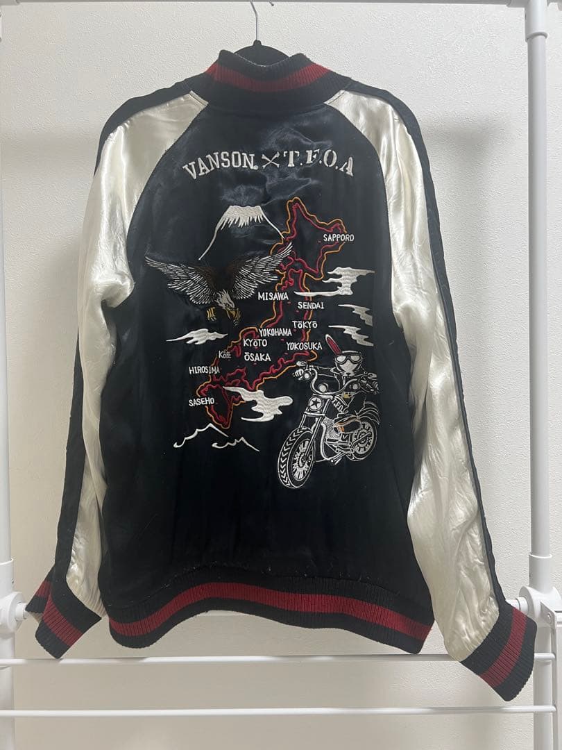 【VANSON】 【T.F.O.A】リバーシブル コラボスカジャン