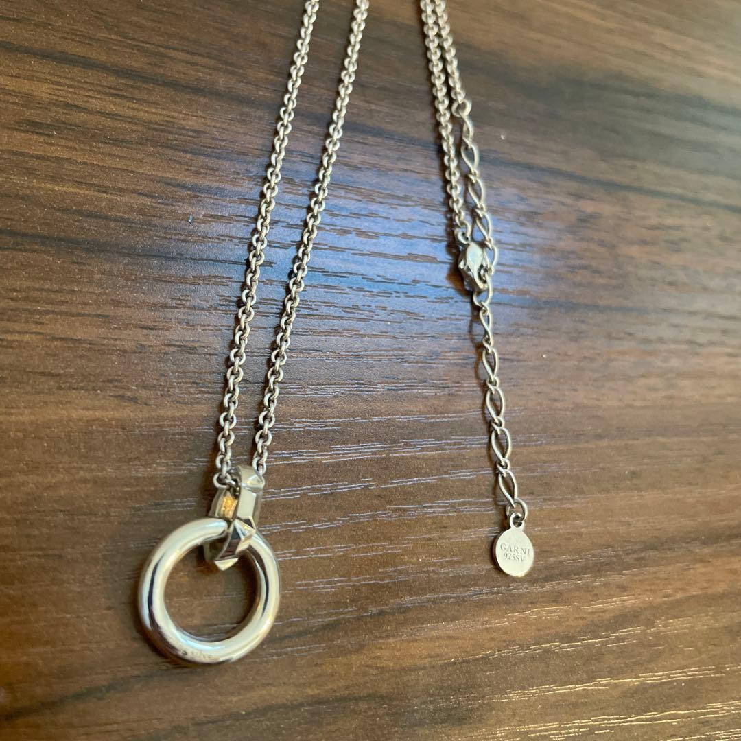 ト*ン様 GARNI ガルニ クラッシュコンビ No2 シルバーネックレス