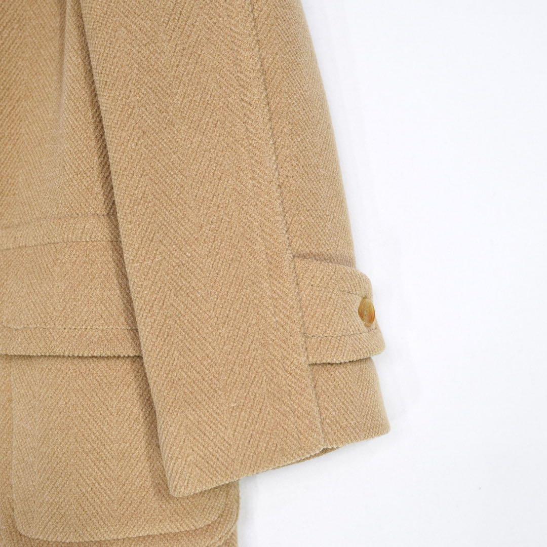 モンゴメリー　ロング ダッフルコート　ヘリンボーン