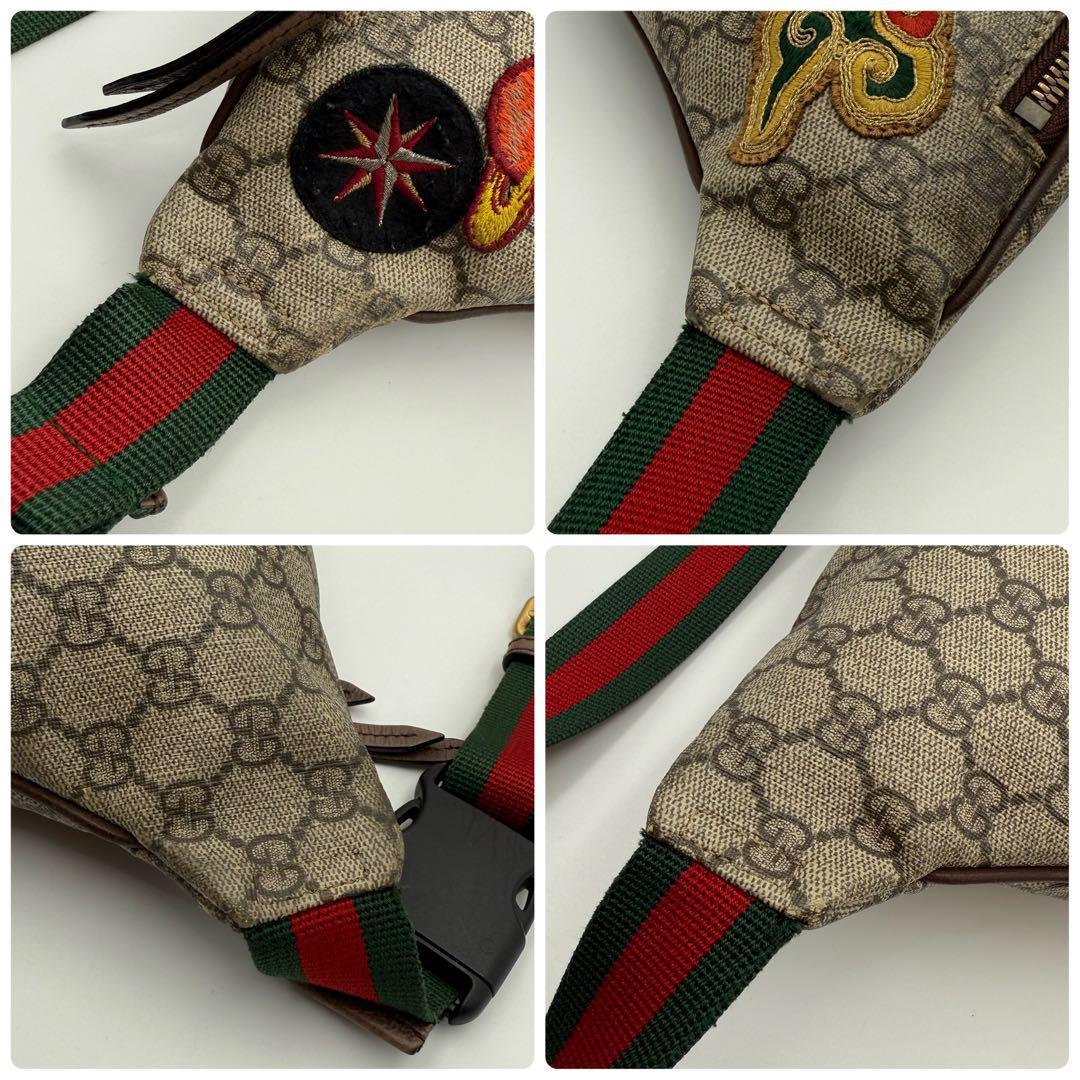 高級　グッチ　クーリエ　シェリーライン GG ウエストバッグ　ボディバッグ